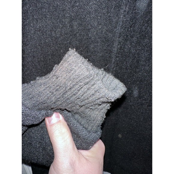 Vintage Woolrich Wool Bomber Jacket M Medium Charcoal Gray Black Plaid Lined - Picture 11 of 15